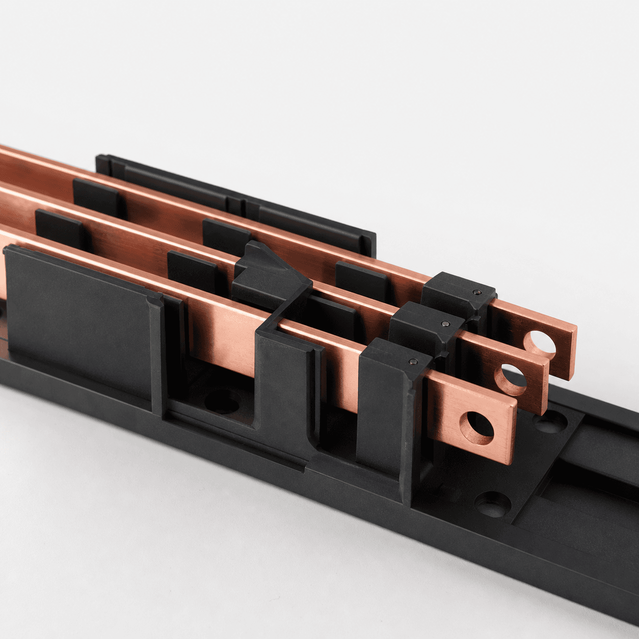 AI-generated concept image of a busbar holder assembly