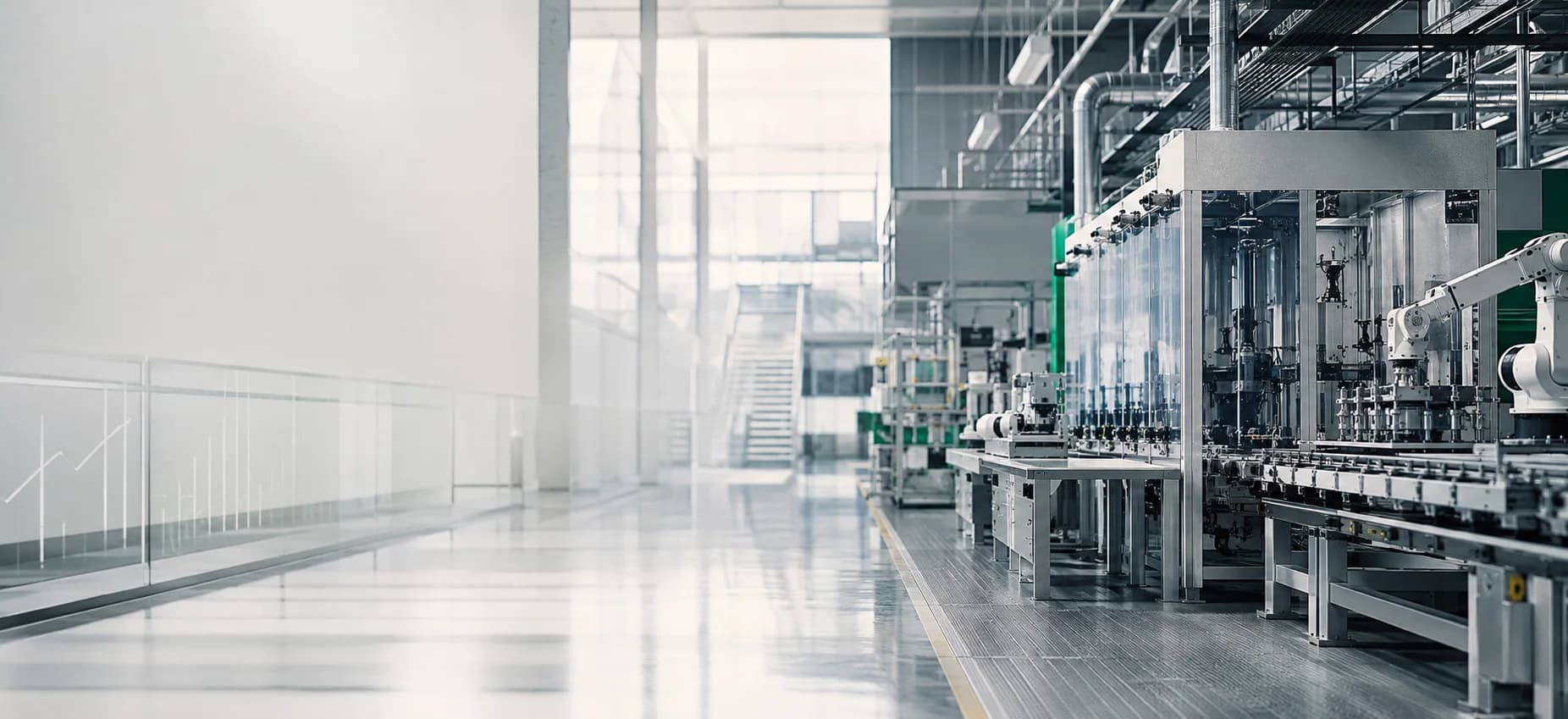Automated production equipment at a modern manufacturing facility